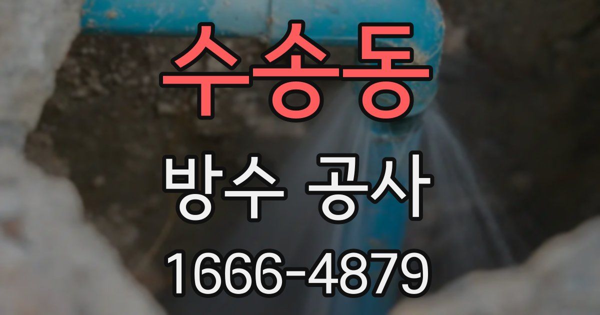 수송동 방수 공사