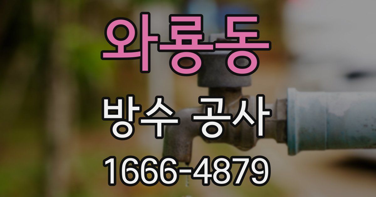 와룡동 방수 공사