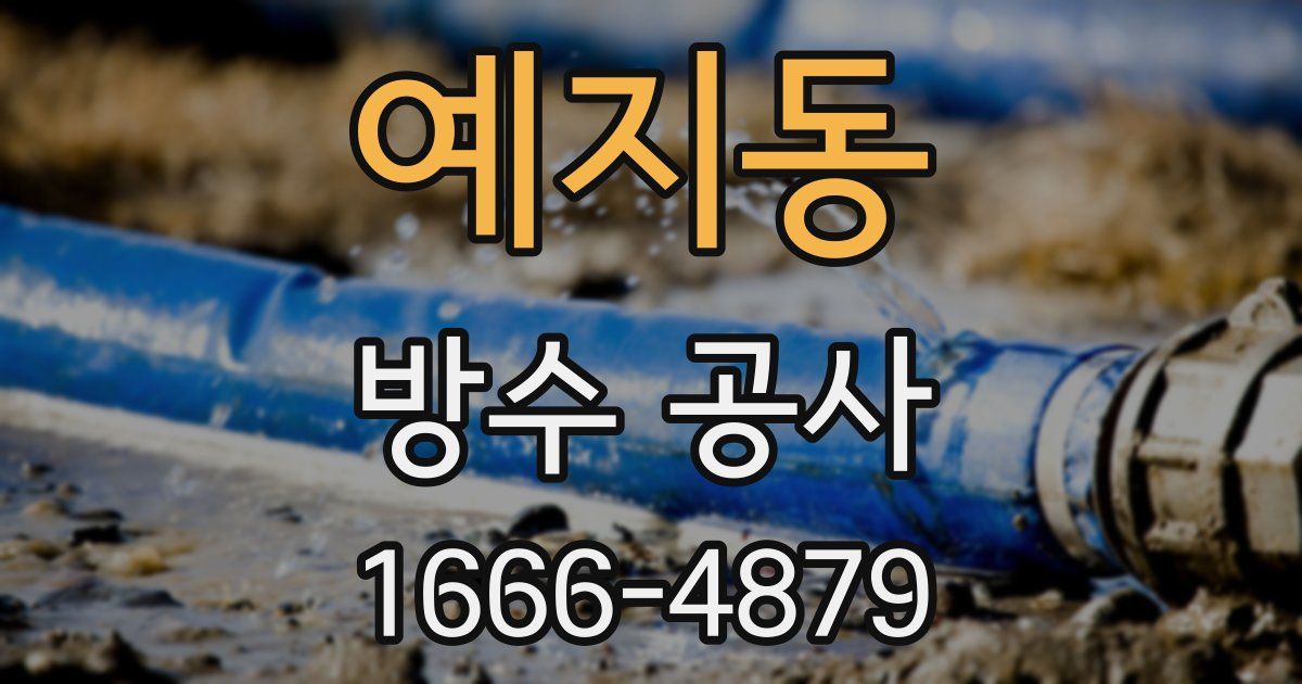 예지동 방수 공사
