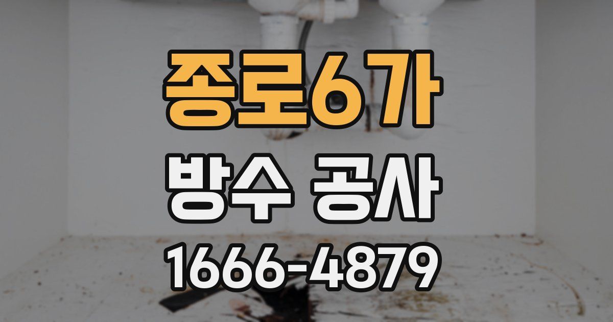 종로6가 방수 공사