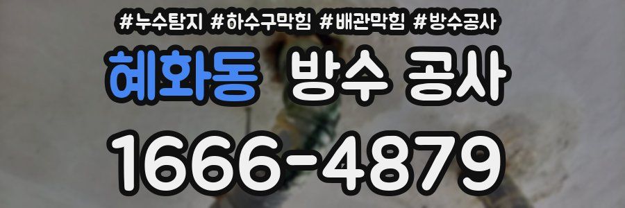 혜화동 방수 공사