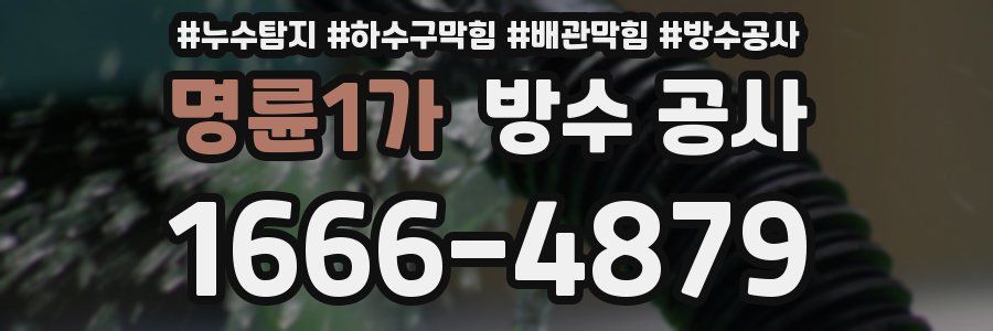 명륜1가 방수 공사