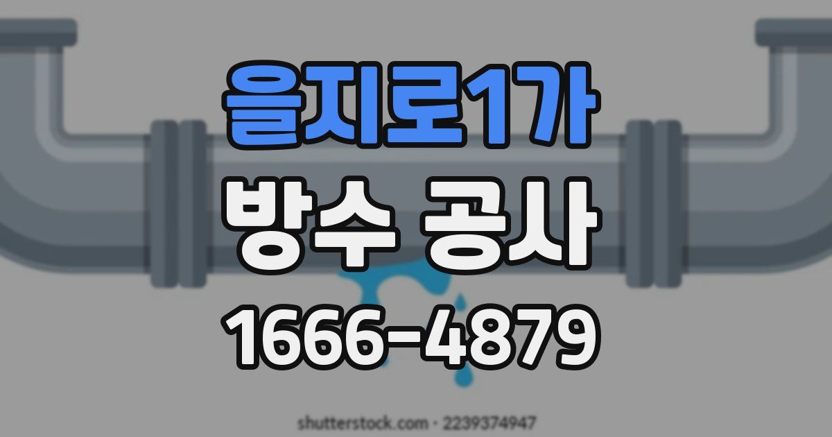을지로1가 방수 공사