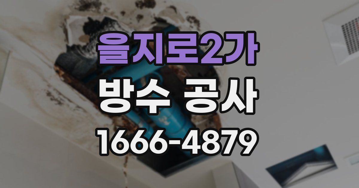 을지로2가 방수 공사