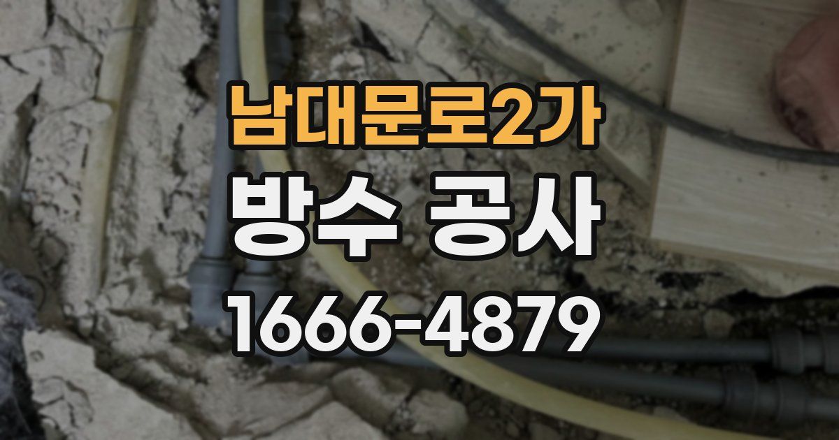 남대문로2가 방수 공사