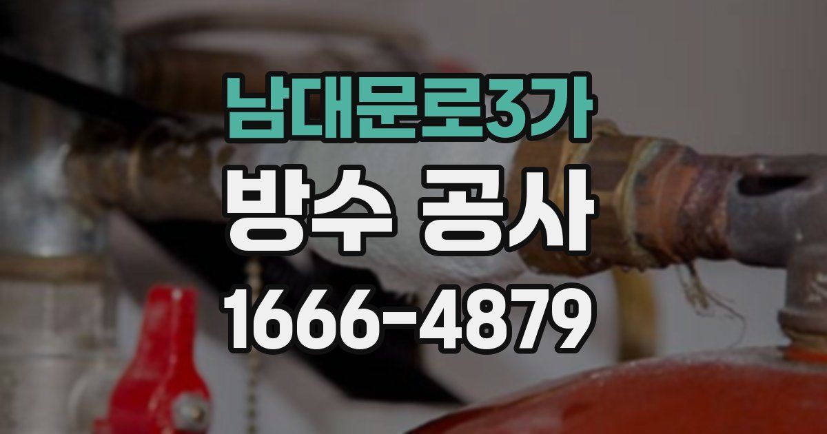 남대문로3가 방수 공사