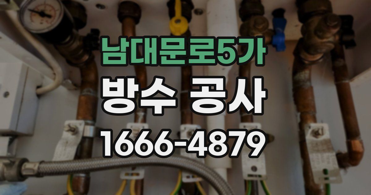 남대문로5가 방수 공사
