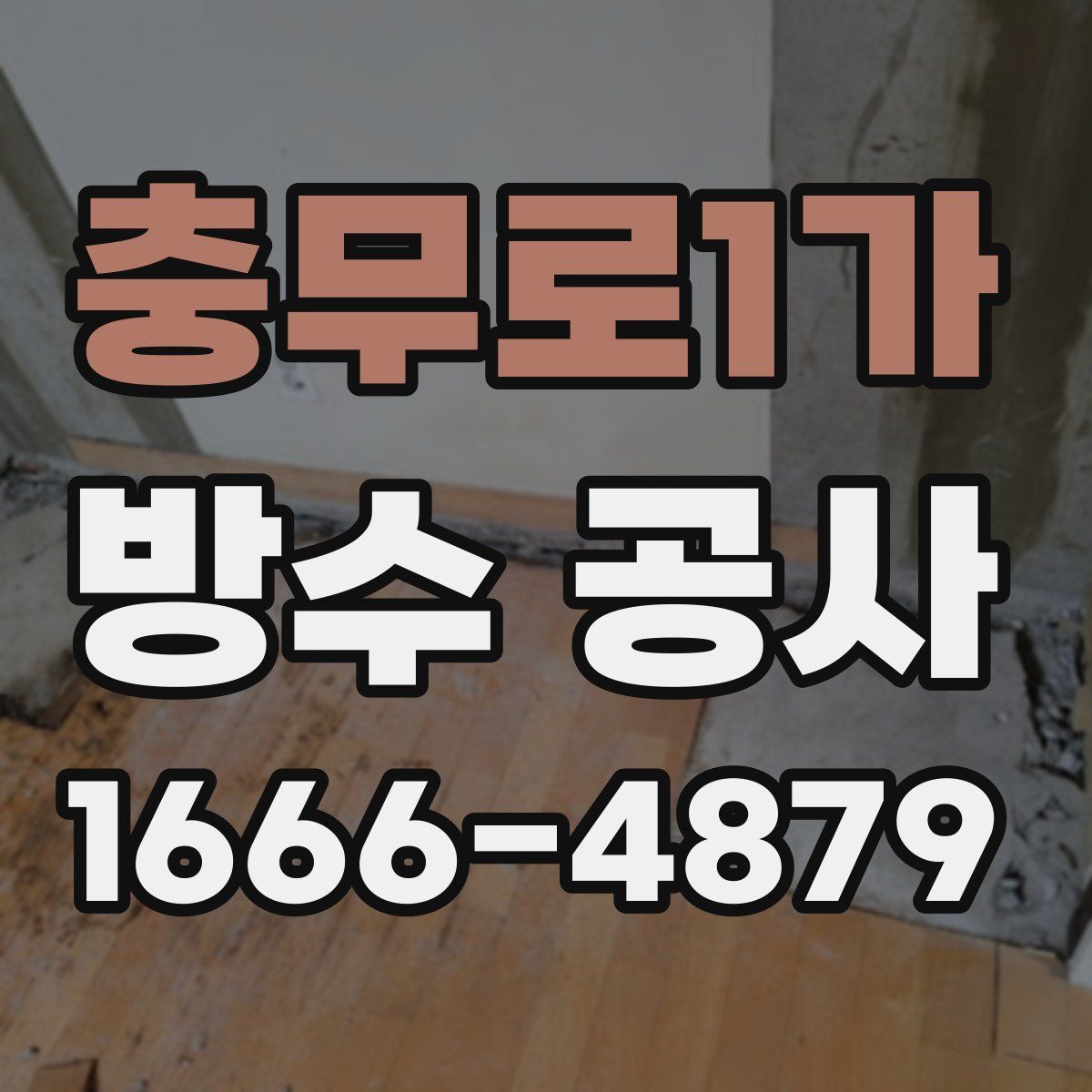 충무로1가 방수 공사