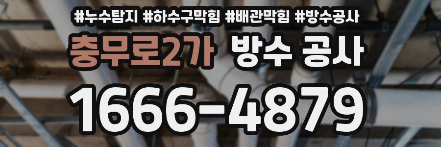 충무로2가 방수 공사