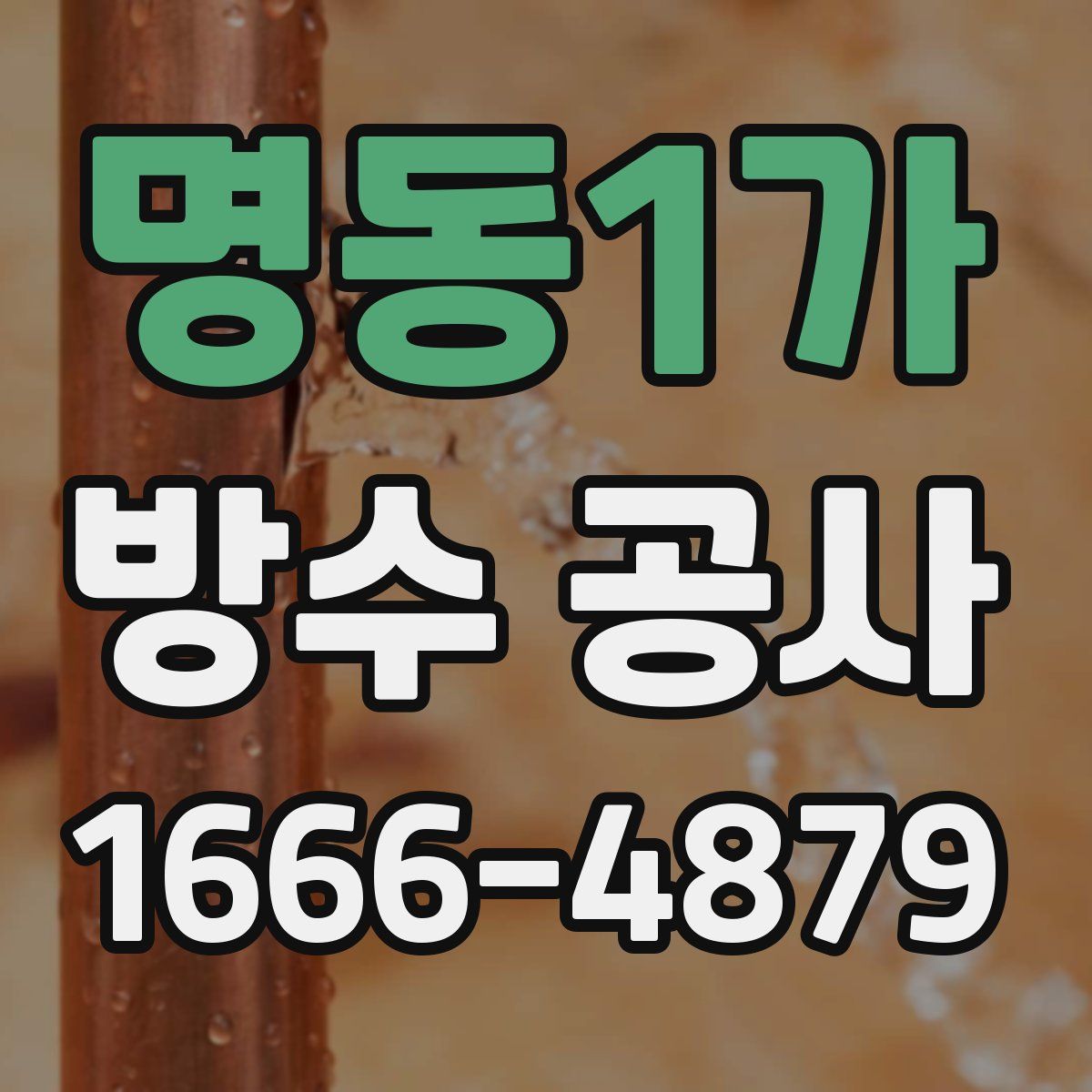 명동1가 방수 공사