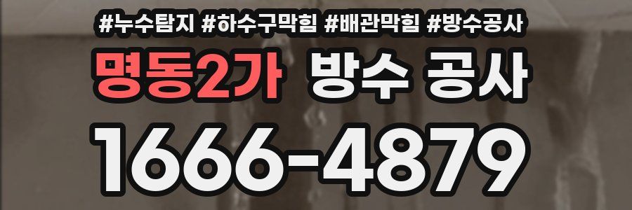 명동2가 방수 공사