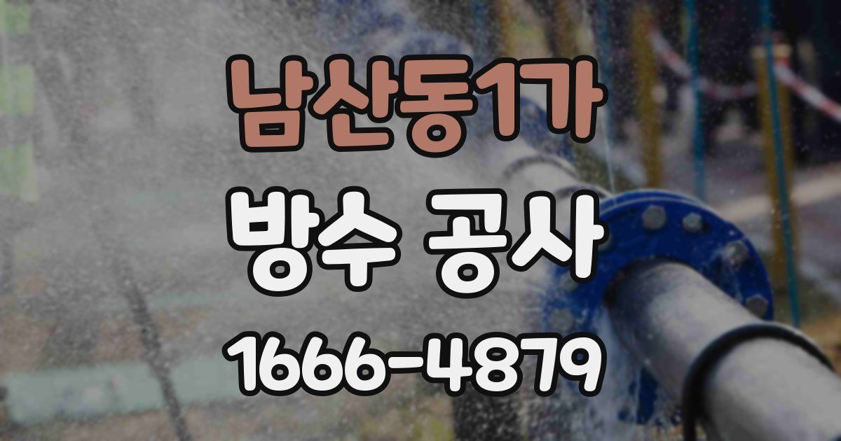 남산동1가 방수 공사