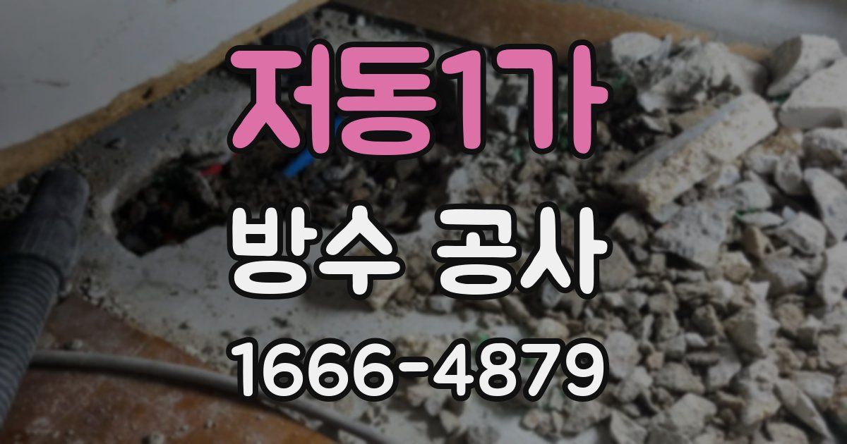 저동1가 방수 공사