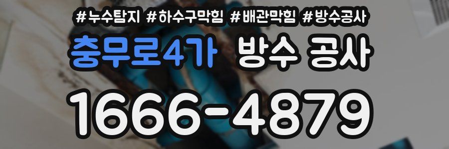 충무로4가 방수 공사