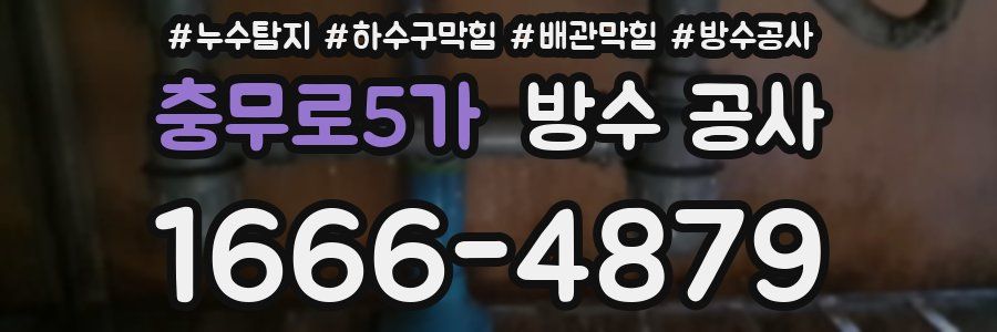충무로5가 방수 공사