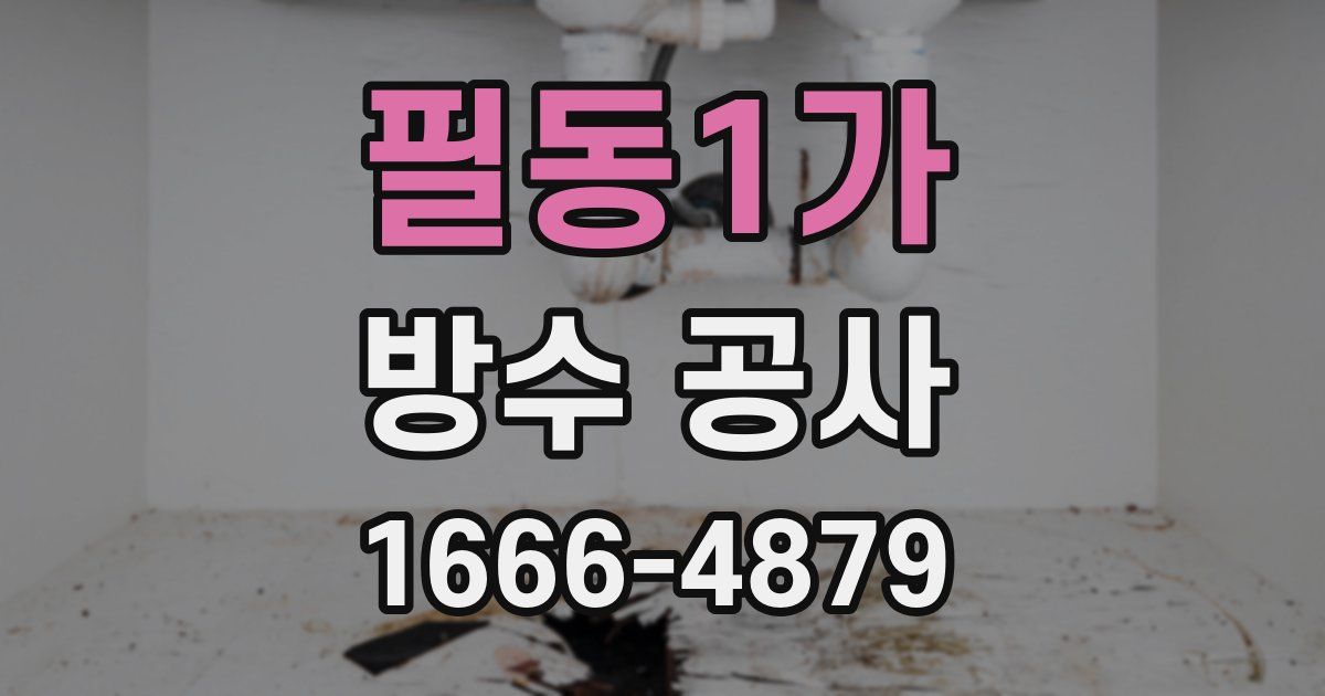 필동1가 방수 공사