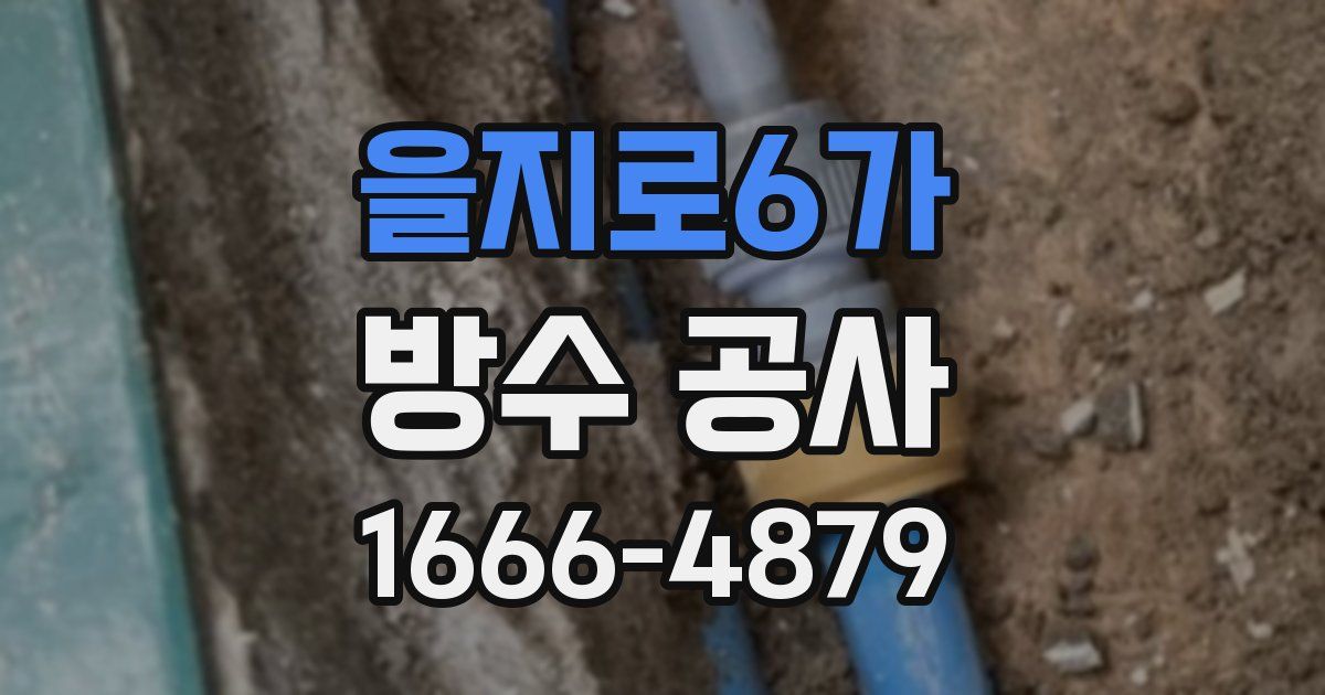 을지로6가 방수 공사
