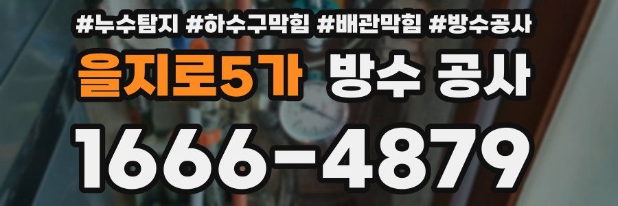 을지로5가 방수 공사