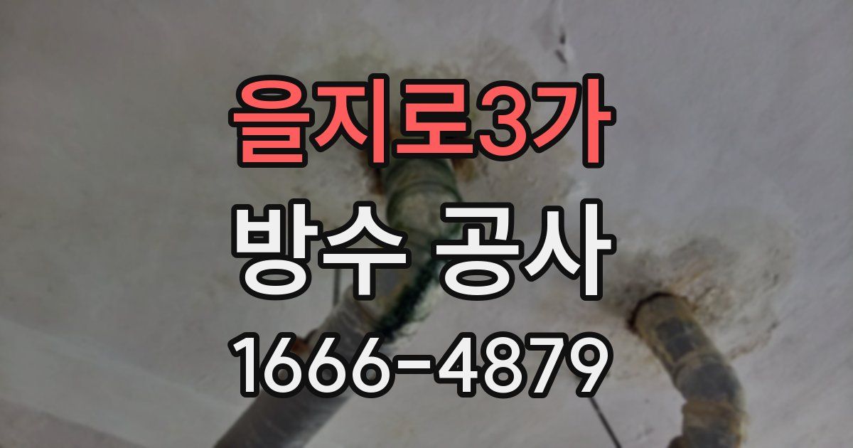 을지로3가 방수 공사