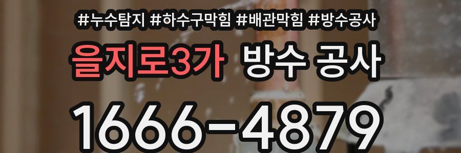 을지로3가 방수 공사