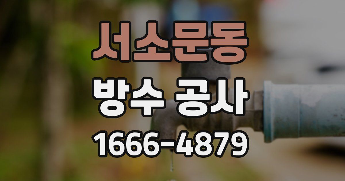 서소문동 방수 공사