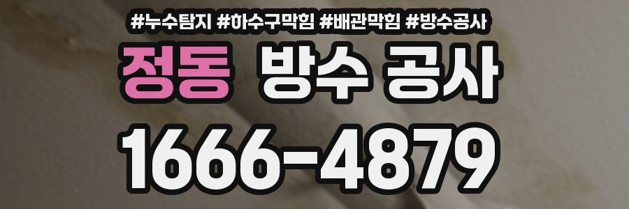 정동 방수 공사