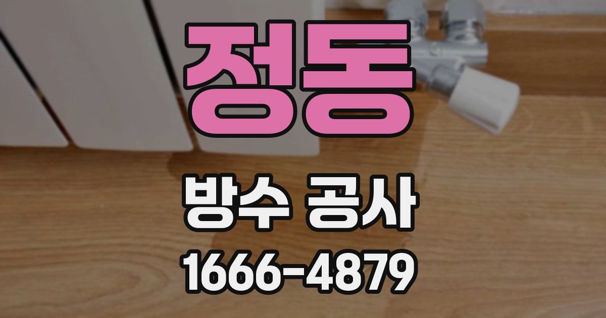 정동 방수 공사