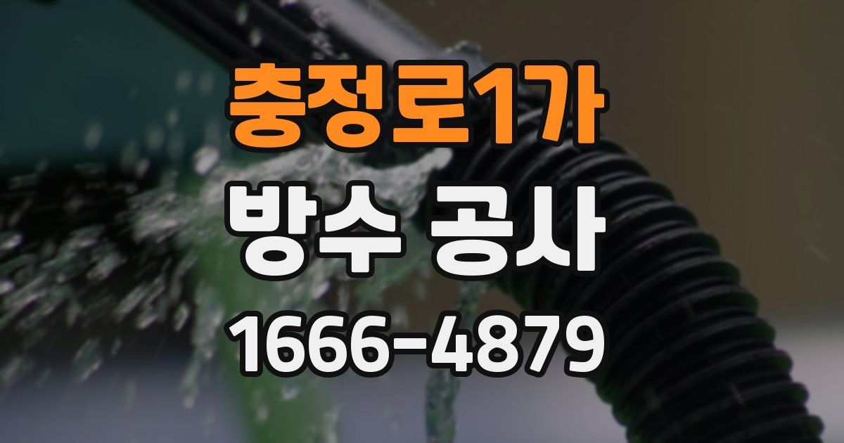 충정로1가 방수 공사