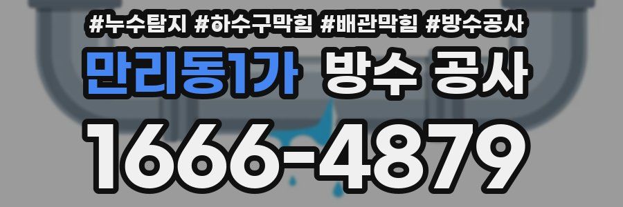 만리동1가 방수 공사