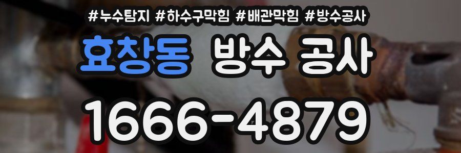 효창동 방수 공사