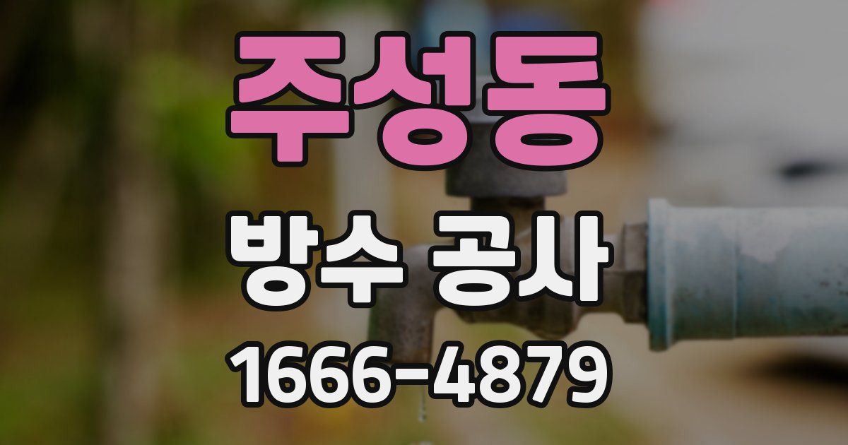주성동 방수 공사