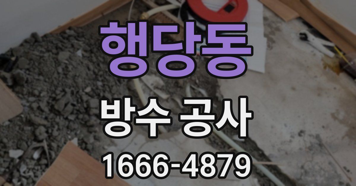 행당동 방수 공사