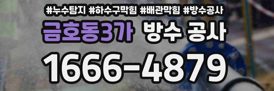 금호동3가 방수 공사
