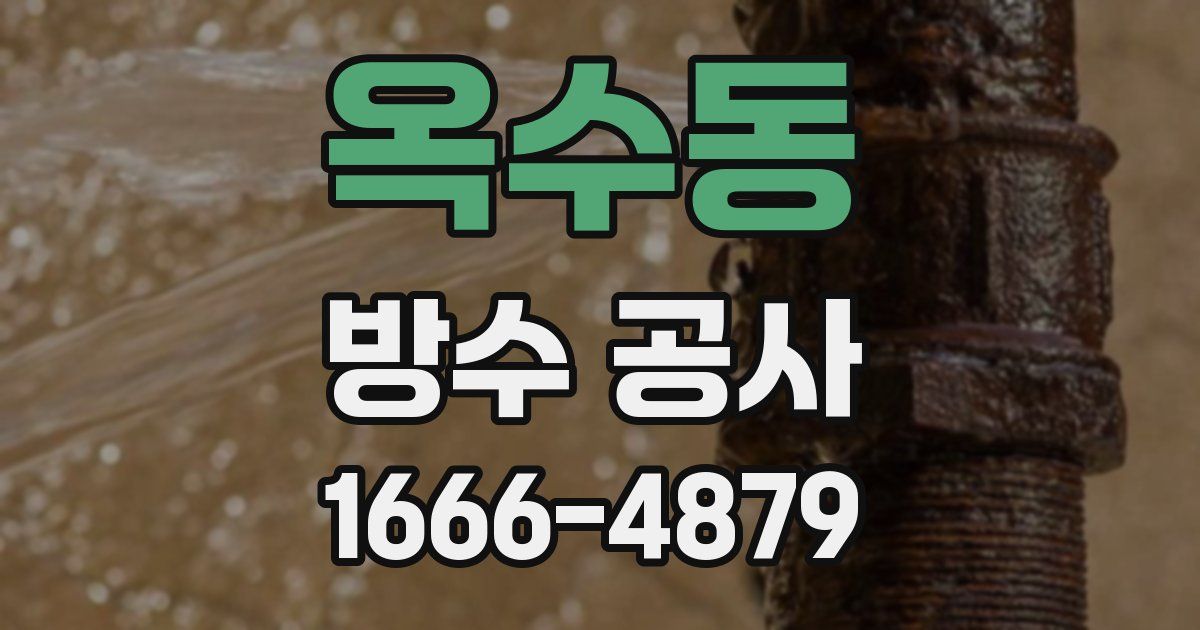 옥수동 방수 공사