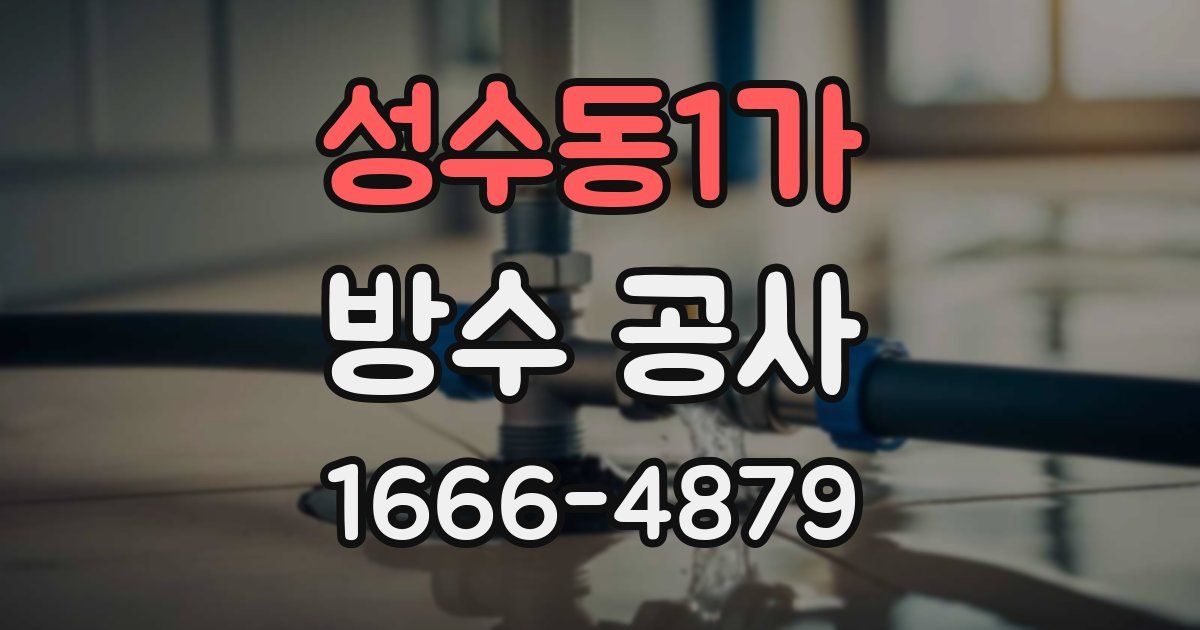 성수동1가 방수 공사
