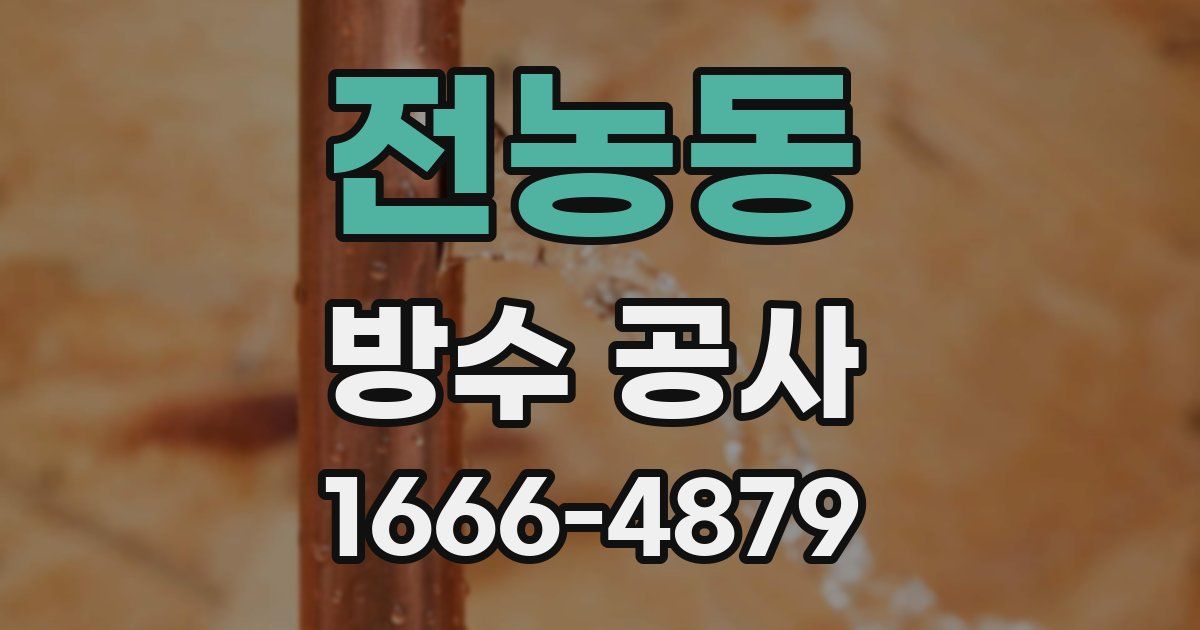 전농동 방수 공사