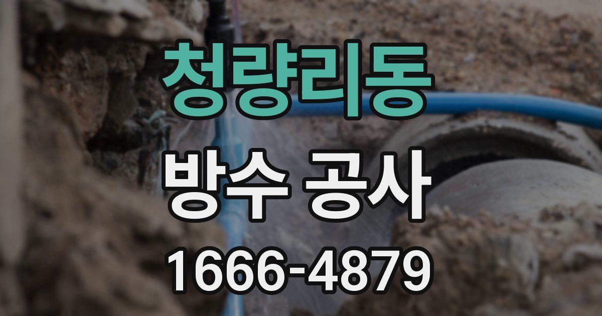 청량리동 방수 공사