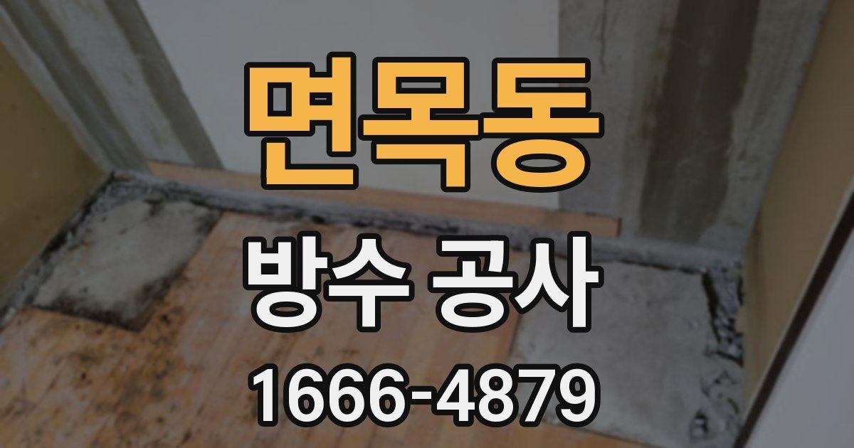 면목동 방수 공사