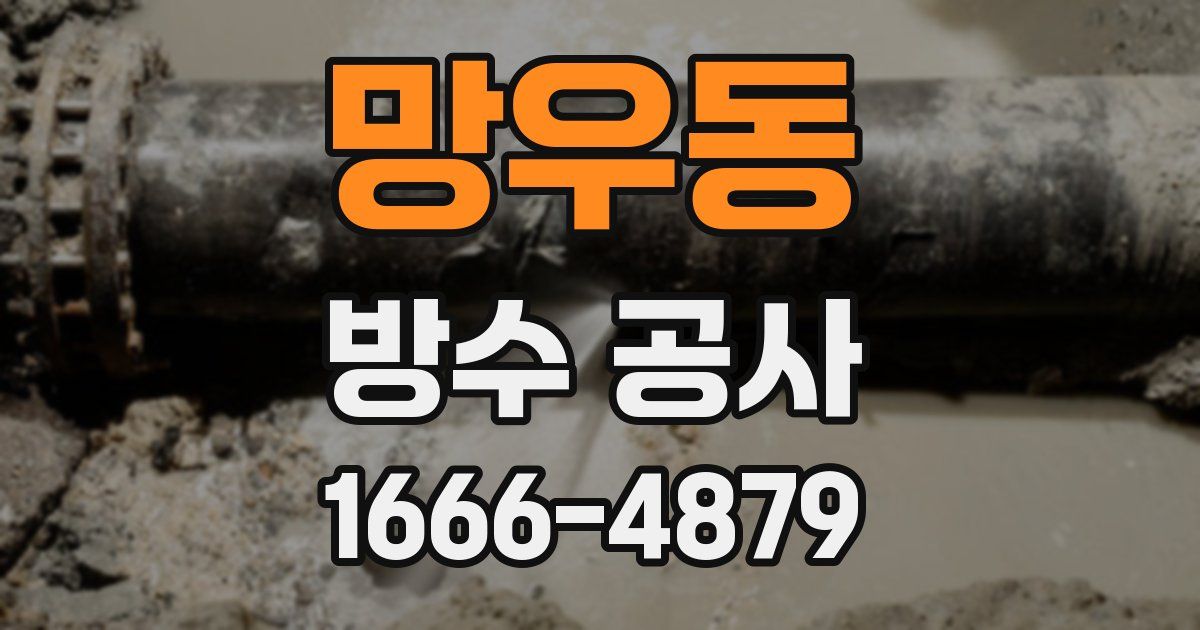 망우동 방수 공사