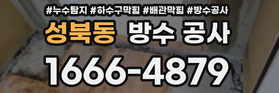 성북동 방수 공사