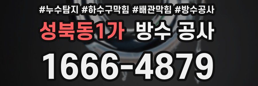 성북동1가 방수 공사