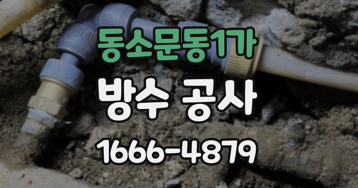 동소문동1가 방수 공사