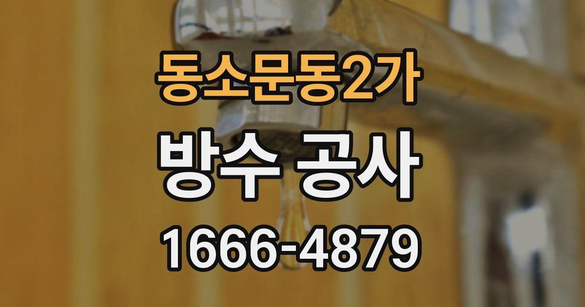 동소문동2가 방수 공사