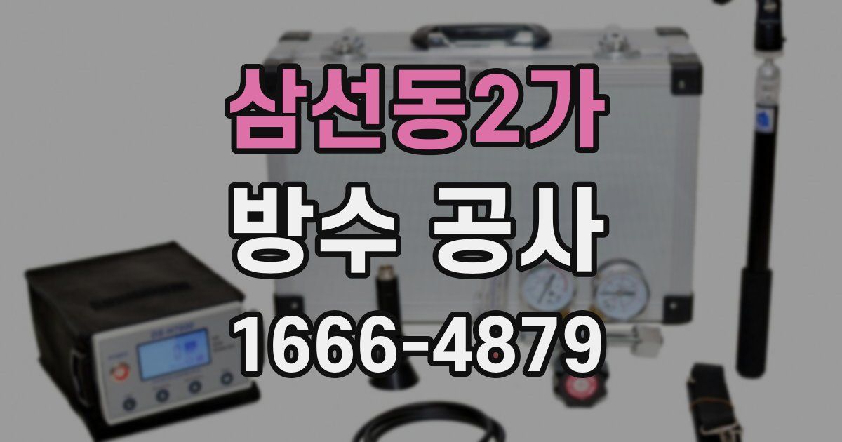 삼선동2가 방수 공사