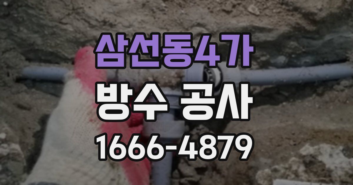 삼선동4가 방수 공사