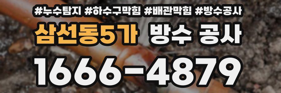 삼선동5가 방수 공사