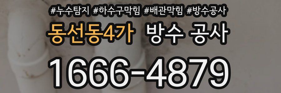 동선동4가 방수 공사