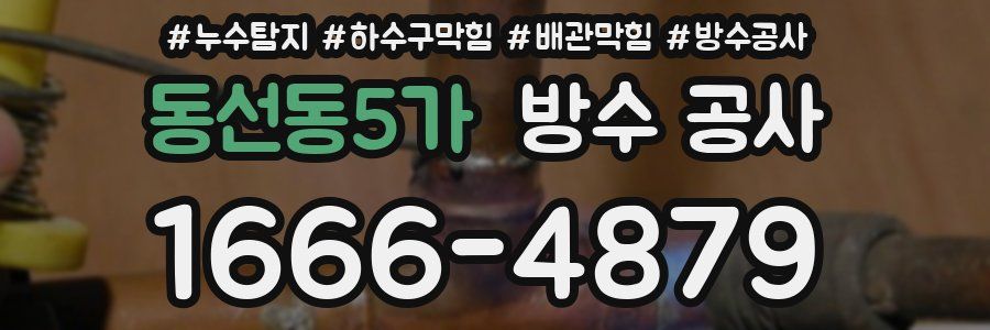 동선동5가 방수 공사