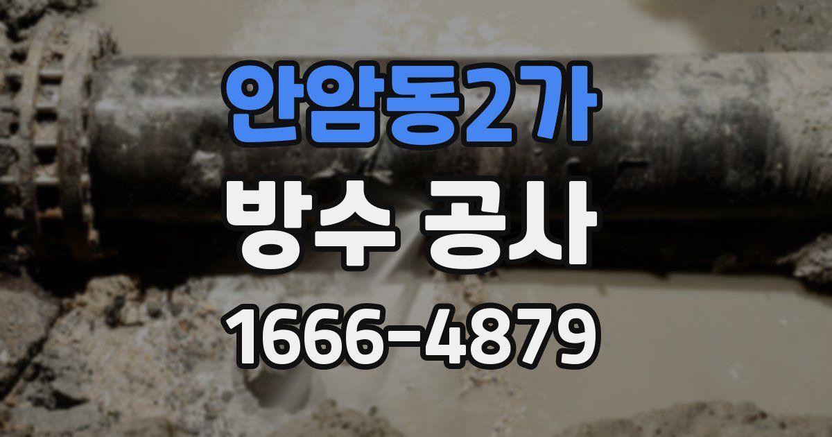 안암동2가 방수 공사