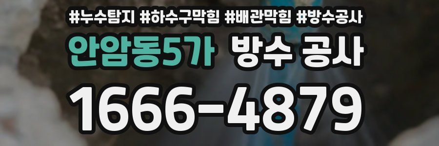 안암동5가 방수 공사